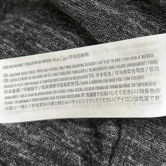 Hollister Dark Gray Jersey Long Sleeve Scoop Neck Fit & Flare Sweater Dress Sz L - Picture 6 of 6